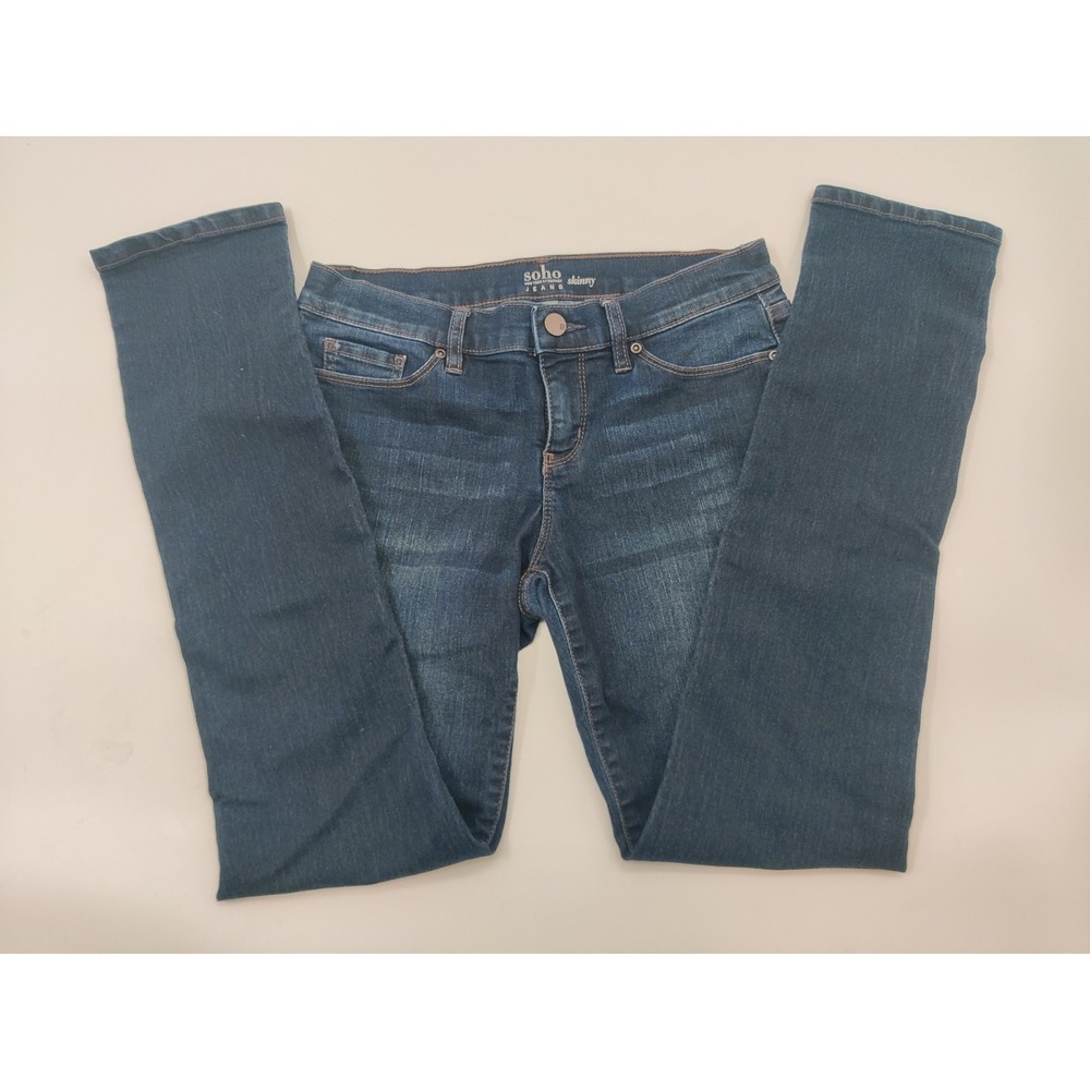 Soho New York & Company Skinny Jeans Womens 6 Petite Dark Wash Blue Denim